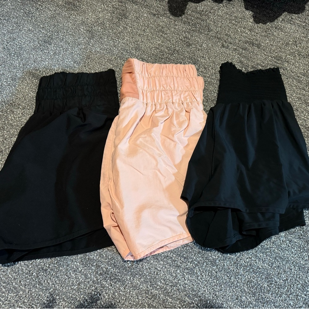 High Rise Athletic Shorts - Bundle of 3